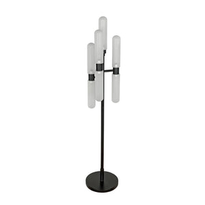 Dominique Floor Lamp, Black Metal