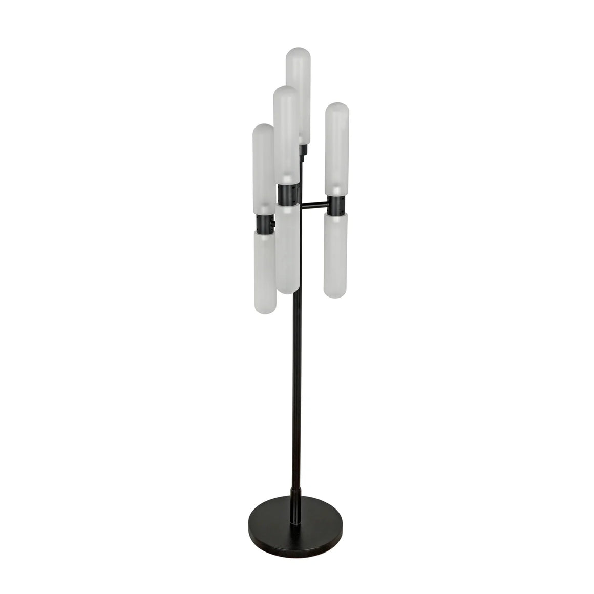 Dominique Floor Lamp, Black Metal