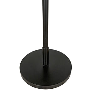 Dominique Floor Lamp, Black Metal