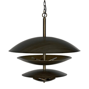 Nora Chandelier, Metal with Aged Brass Finish