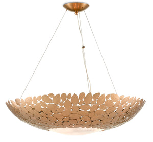 Currey and Company Protean Chandelier - Antique Brass/Frosted Glass