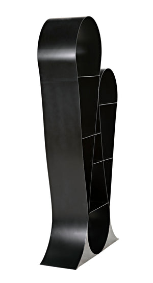 Zaha Bookcase, Black Metal