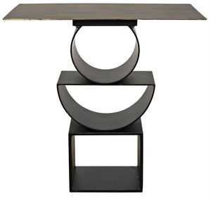 Shape Side Table - Black Metal