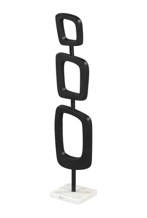 Deco Table Art Black & White