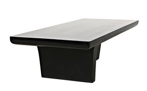 Ward Coffee Table, Hand Rubbed Black