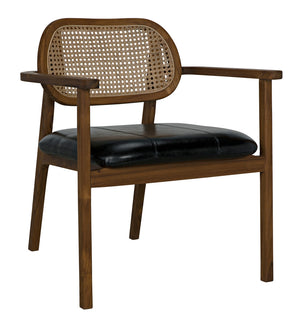 Tolka Chair - Teak with Leather Seat