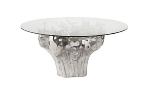 Root Small Silver Dining Table Base