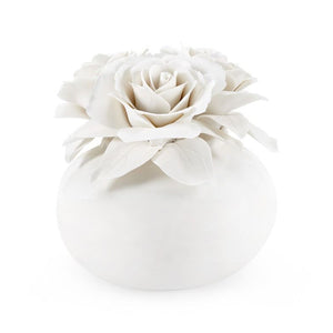 Blanc de Chine Porcelain Bouquet | Rose Collection | Villa & House