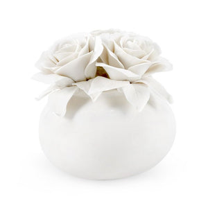 Blanc de Chine Porcelain Bouquet | Rose Collection | Villa & House