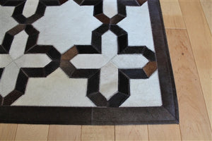 Rugs - Kaleidoscope Hide Rug - Cream & Brown