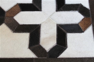 Rugs - Kaleidoscope Hide Rug - Cream & Brown