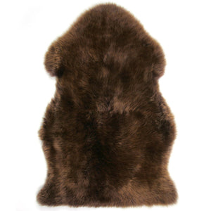Rugs - Luxe Fudge Brown Premium Sheepskin Rug - In 6 Sizes