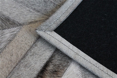 Patchwork Hide Rug - Grey - Scenario Home