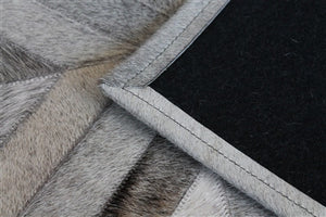 Rugs - Patchwork Hide Rug - Grey