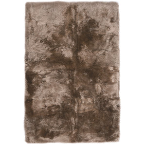 Rugs - Taupe Straight-Edge Premium Sheepskin Rug - In 4 Sizes