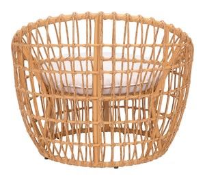 Sasso Accent Chair Beige & Natural