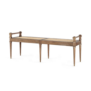 Driftwood Cape Mahogany Bench | Paris Collection | Villa & House