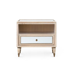 1-Drawer Side Table - Bleached Cerused Oak | Sofia Collection | Villa & House