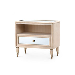 1-Drawer Side Table - Bleached Cerused Oak | Sofia Collection | Villa & House