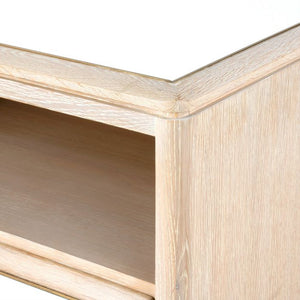 1-Drawer Side Table - Bleached Cerused Oak | Sofia Collection | Villa & House