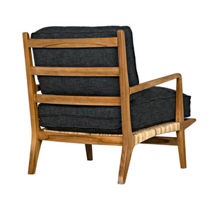 Allister Chair, Gray US Made cushions