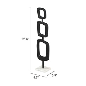 Deco Table Art Black & White