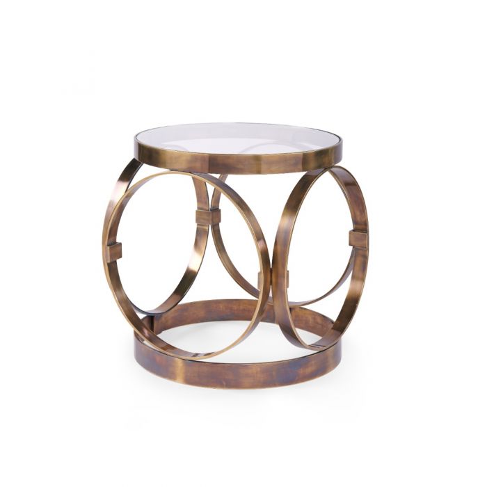 Side Table - Antique Brass | Stephen Collection | Villa & House