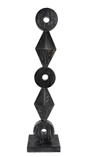 Totem Sculpture, Cinder Black