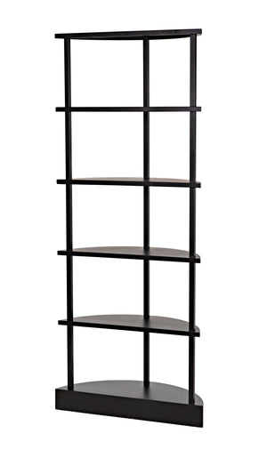 Spago Bookcase, Black Metal