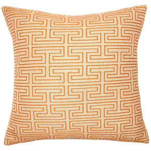 Tangerine Maze Pillow