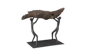 Atlas Tabletop Sculpture, Freeform High Lift, With Base