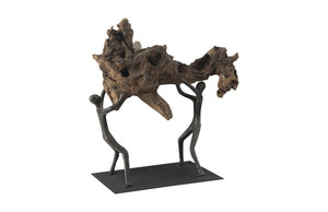 Atlas Tabletop Sculpture, Freeform High Lift, With Base