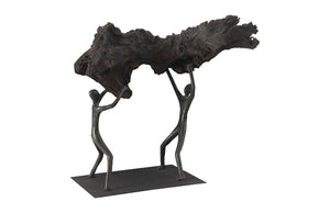 Atlas Tabletop Sculpture, Freeform High Lift, With Base