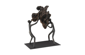 Atlas Tabletop Sculpture, Freeform High Lift, With Base