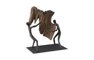 Atlas Tabletop Sculpture, Freeform High Lift, With Base