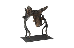 Atlas Tabletop Sculpture, Freeform High Lift, With Base