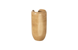 Interval Small Natural Wood Vase