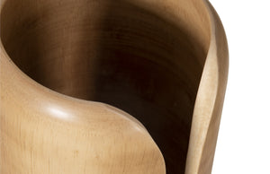 Interval Small Natural Wood Vase