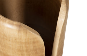 Interval Large Natural Wood Vase