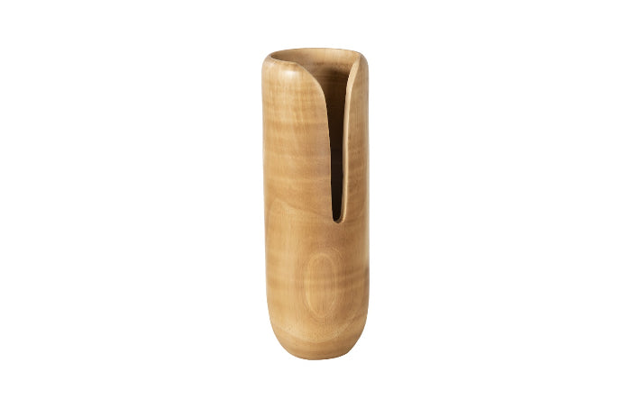 Interval Large Natural Wood Vase