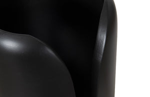 Interval Small Black Wood Vase