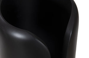 Interval Medium Black Wood Vase