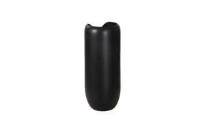 Interval Medium Black Wood Vase