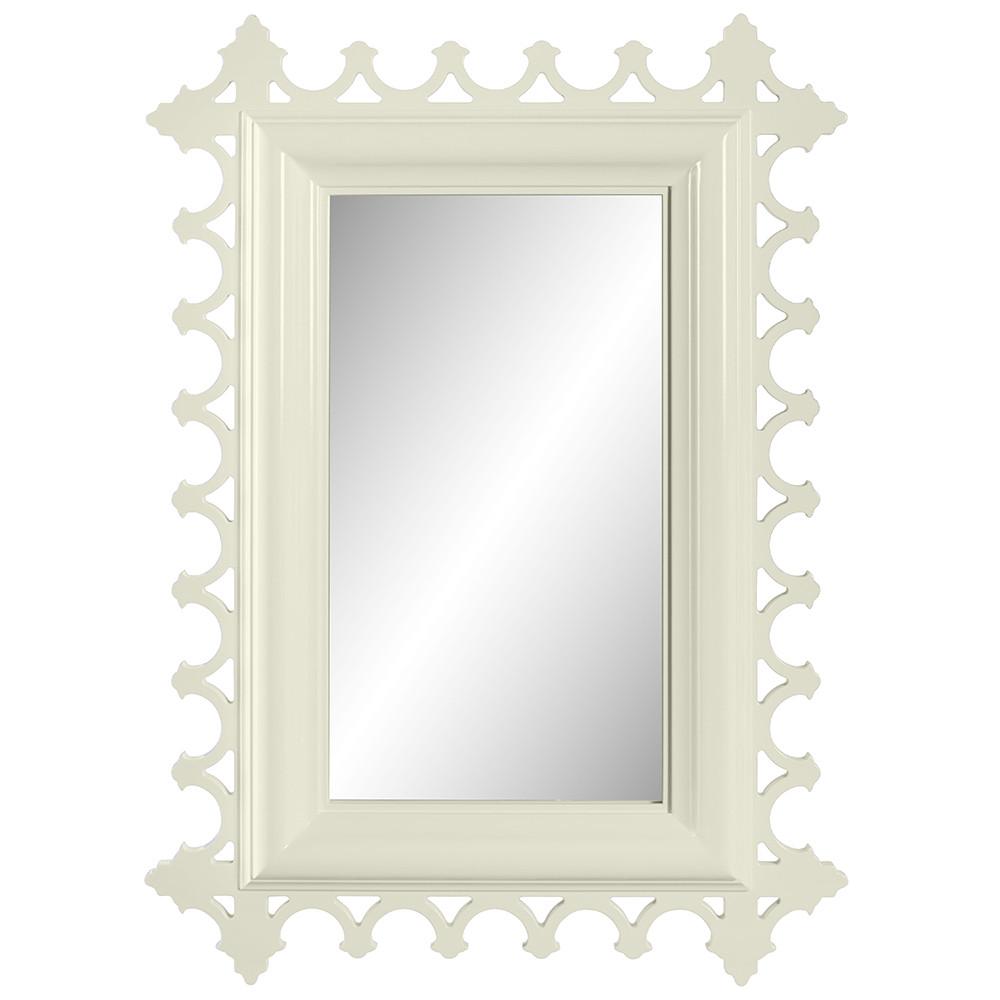 Tini Newport Decorative Lacquer Mirror – Crème (Additional Colors Available)