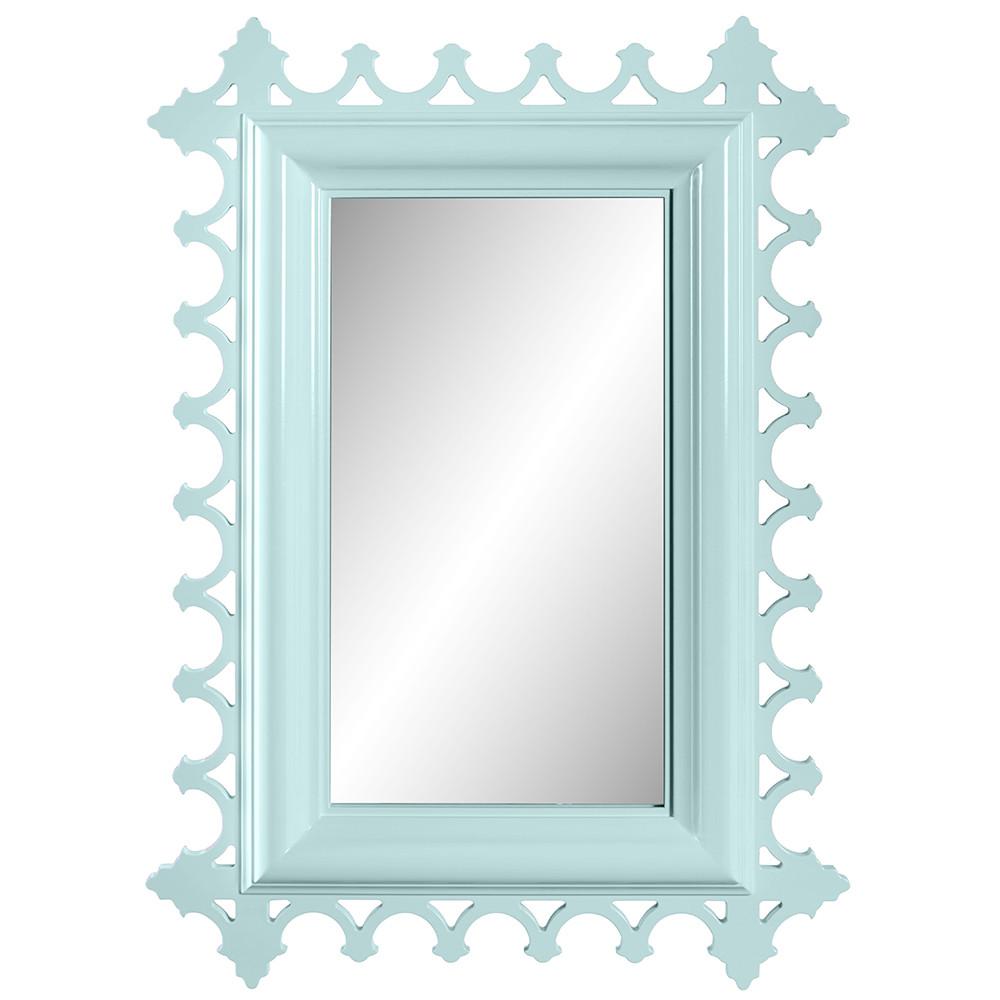 Tini Newport Decorative Lacquer Mirror – Ocean Blue (Additional Colors Available)