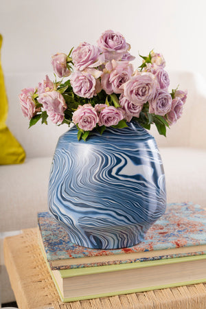 Small Vase - Blue and White | Caspian Collection | Villa & House