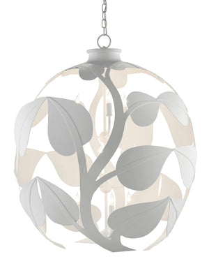 Plumeria Chandelier - Gesso White