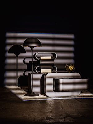 Nada Side Table, Black Metal
