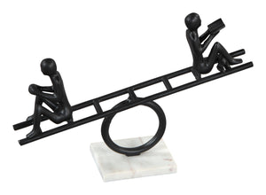 Teeter Table Art Black & White