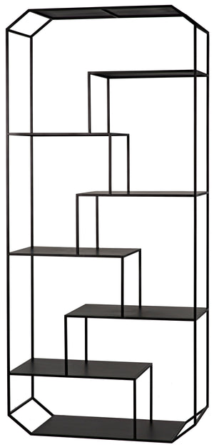 Marquise Bookcase  Black Metal